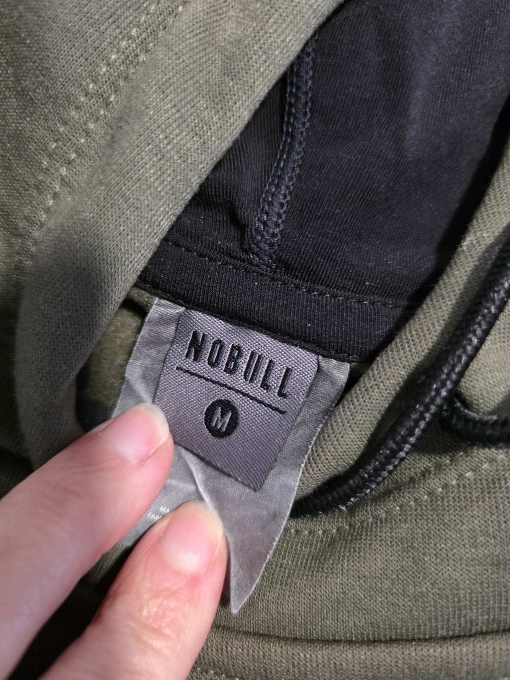 NOBULL Olive Green Logo Hoodie - Picture 4 of 4